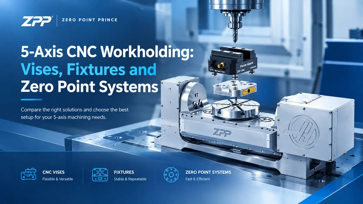 5-Axis CNC Workholding: Vises, Fixtures and Zero Point Systems