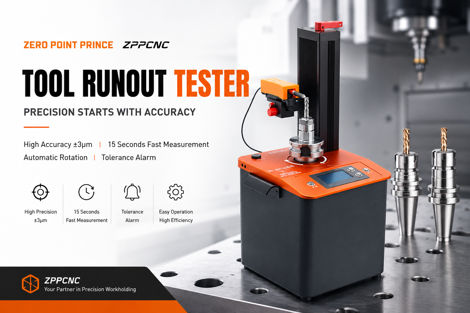 How an Automatic Tool Runout Tester Improves CNC Efficiency