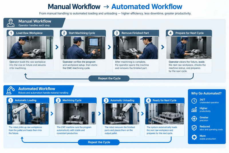 CNC Machine Tending Robots: How Automated Loading and Unloading Works