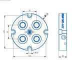 AP52-139 Pneumatic Zero Point Clamping Unit – High Precision (D139*30mm)