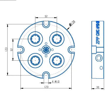 AP52-139 Pneumatic Zero Point Clamping Unit – High Precision (D139*30mm)