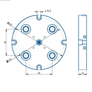 AP96-200 Pneumatic Zero Point Clamping Unit – High Precision (D200*30mm)
