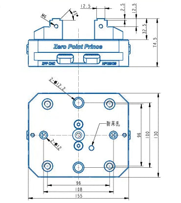 HP155130 Manual Quick-Change Series (Steel Jaw)（155*130*74.5mm）