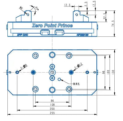 HP255130 Manual Quick-Change Series (Steel Jaw)（255*130*74.5mm)