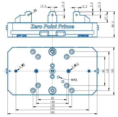 HP300160 Manual Quick-Release Series – Double Station (300*160*86.5mm)
