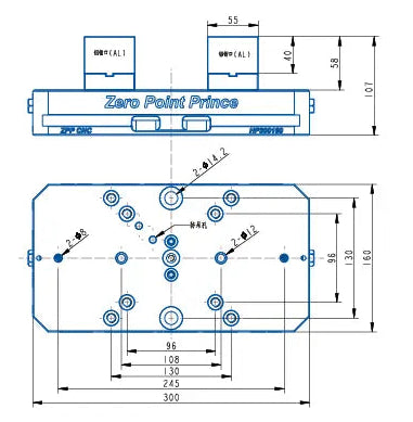 HP300160 Manual Quick-Release Series – Aluminum Jaw (300*160*107mm)