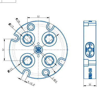 PM52-139 Zero Point Clamping Element (D139*30mm)