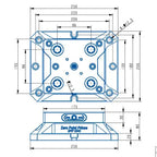 PM96-175BS Manual Zero Point Clamping Unit – High Precision (250*200*80mm)