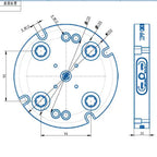 PM96-200 Manual Zero Point Clamping Unit – High Precision (D200*30mm)