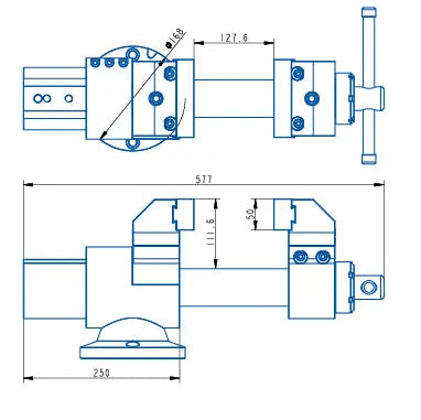 TH1-A Precision Bench Vise (577*168*255.6mm)