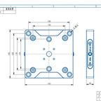 TS130-195 Manual Zero Point Clamping (195*195*30mm)
