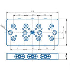 TS52-210 Zero Point Clamping Element (210*108*25mm)