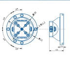 TS52-215 (Square) Pyramid Zero Point Fixture(D215*100mm)