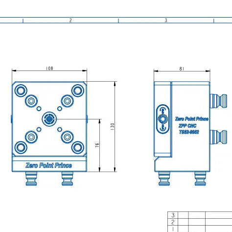 TS52-9052 Manual Zero Point Clamping (108*81*130mm)