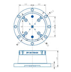 TS96-276-200 5‑Axis Pyramid Series – Circle (D276*120mm)