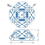 TS96-4P (4 Station) Pyramid Zero Point Fixture(D340*157.6mm)