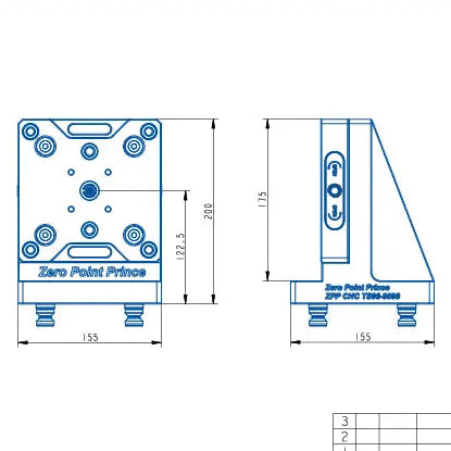 TS96-9096 Zero Point Fixture (155*155*200mm)