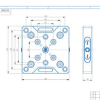 TS9652-155 Manual Zero Point Clamping (155*155*30mm)