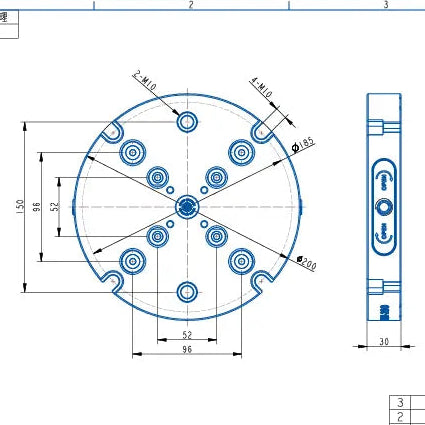 TS9652-200 Manual Zero Point Clamping (D200*30mm)