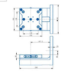 L255-130 L Plate – Heavy‑Duty Right Angle Bracket (D248*290mm)