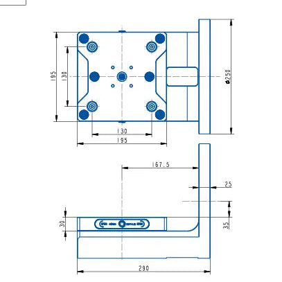 L255-130 L Plate – Heavy‑Duty Right Angle Bracket (D248*290mm)