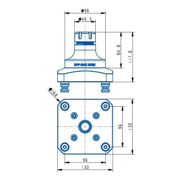 TS96-ER32 Hydraulic Chuck (130*130*116mm)