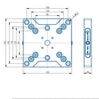 TS96130-195 Manual Zero Point Clamping (195*195*30mm)