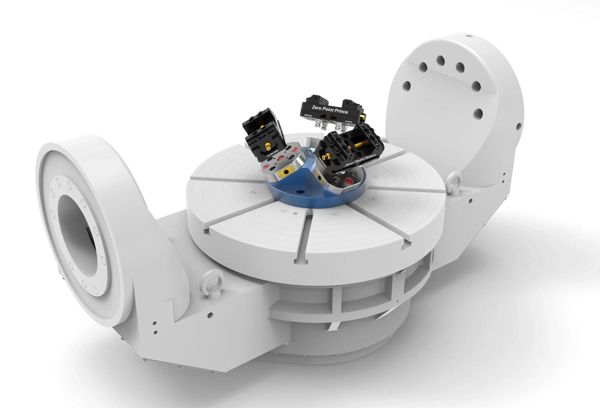 TS52-3P 3-Station Pyramid Zero Point Fixture for 5-Axis CNC