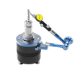 ZPP BT30/BT40 manual run-out tester with hand-crank drive for high-precision tool holder concentricity checks.