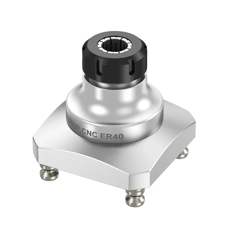 ZPP TS96-ER40 zero point collet chuck for high-precision CNC tool and workholding.