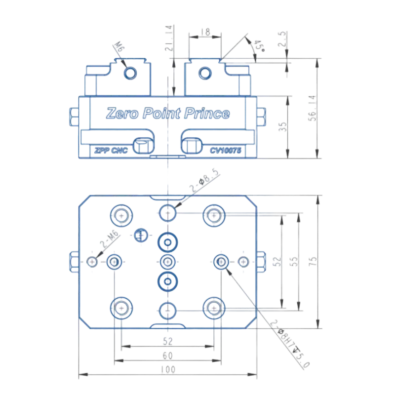 75 self-centering vise