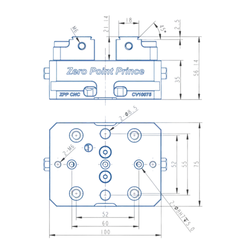 75 self-centering vise