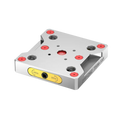 ZPP square zero point quick-change plate for high-precision CNC mill workholding.