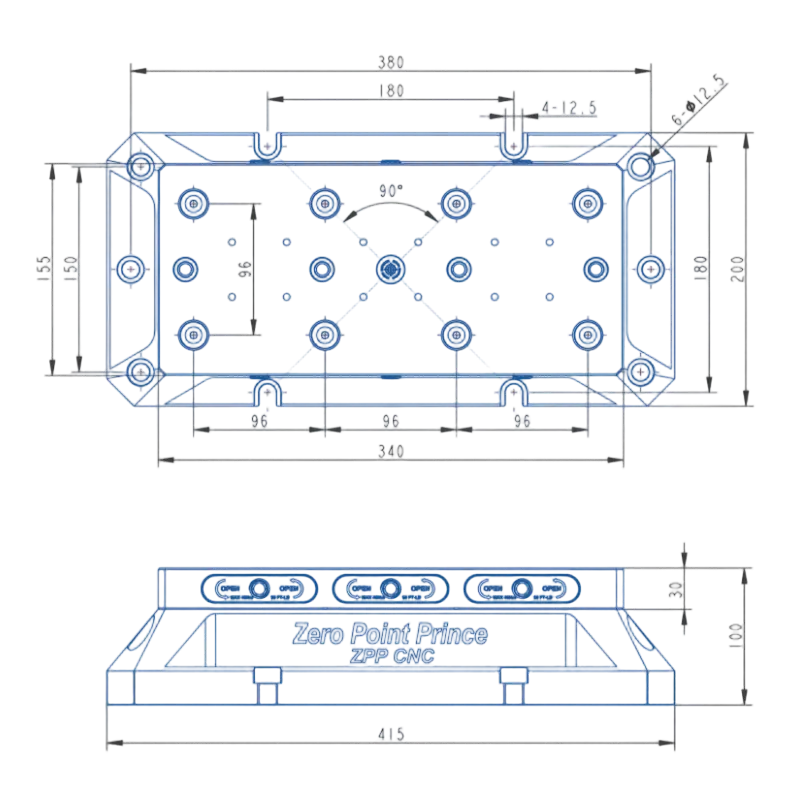 TS96-340BS Zero Point Tower (Type 96)(415*200*100mm)