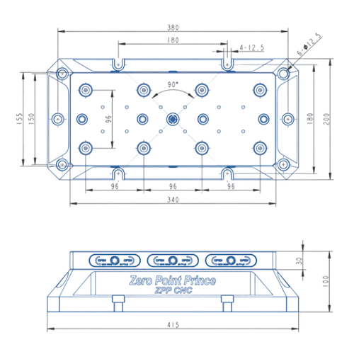 TS96-340BS Zero Point Tower (Type 96)(415*200*100mm)
