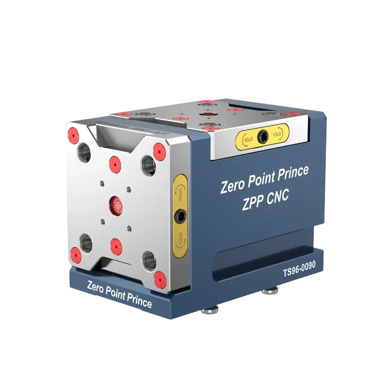 ZPP 0-90 degree adjustable tilting zero point workholding base with Type 96 interface.