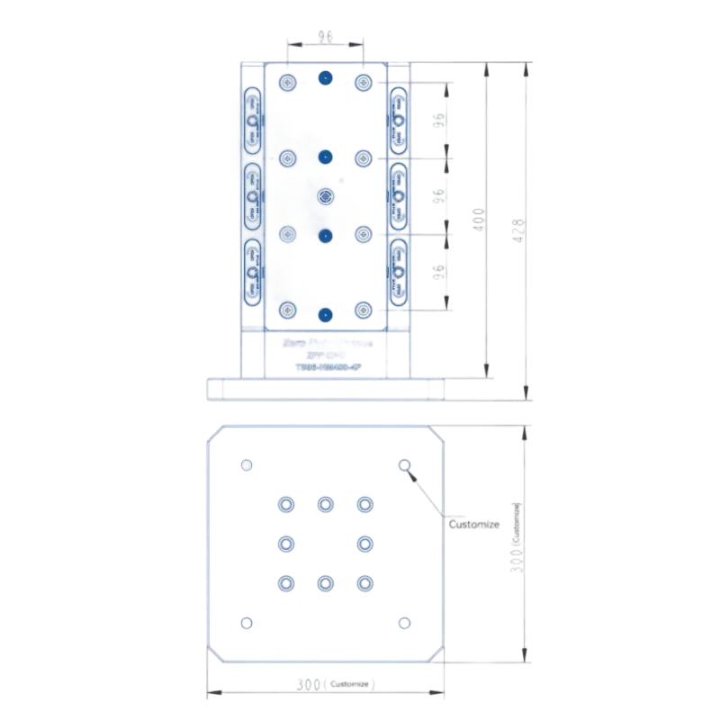 Horizontal Milling Machine 4 Statuion Tombstone(TS96Tvpe)