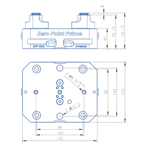 125 self-centering vise