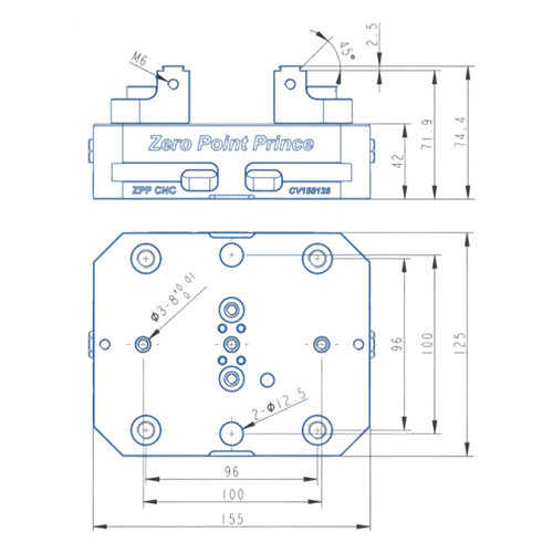 125 self-centering vise